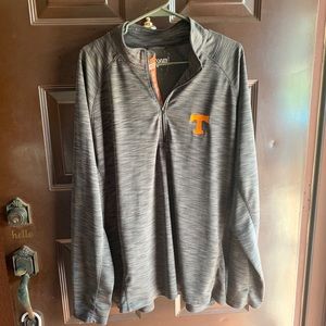 Go Vols! Univ of Tennessee Quarter zip Pullover 2X